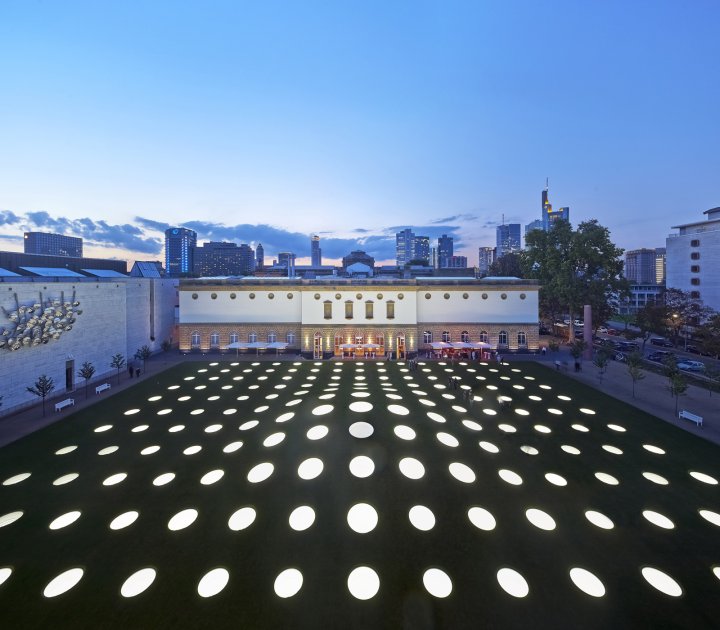 Frankfurt Museum in Germany at night