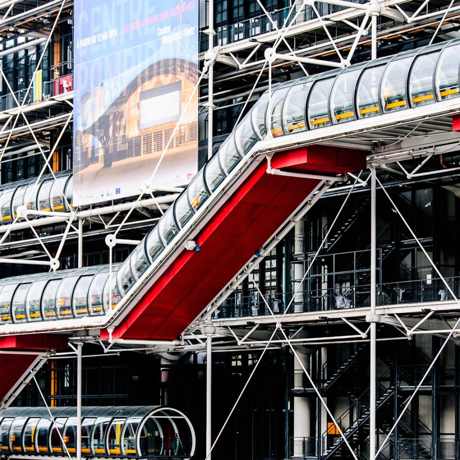 Bâtiment du Centre Pompidou, France